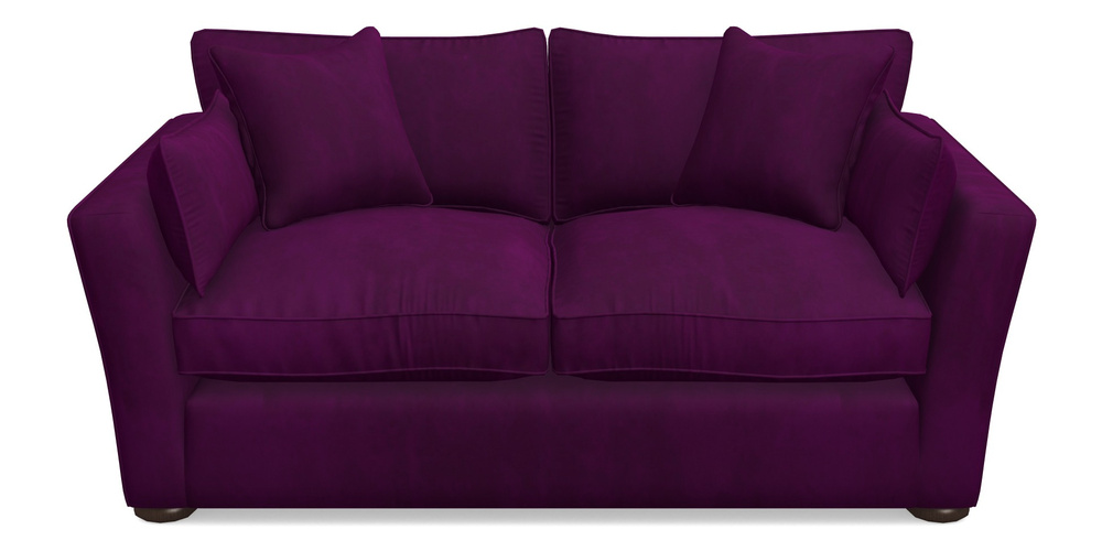 Product photograph of Aldeburgh 2 5 Seater Sofa In House Clever Velvet - Aubergine from Sofas and Stuff Limited