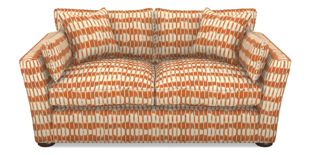 Product photograph of Aldeburgh 2 5 Seater Sofa In V A Brompton Collection - Ikat - Terracotta from Sofas and Stuff Limited