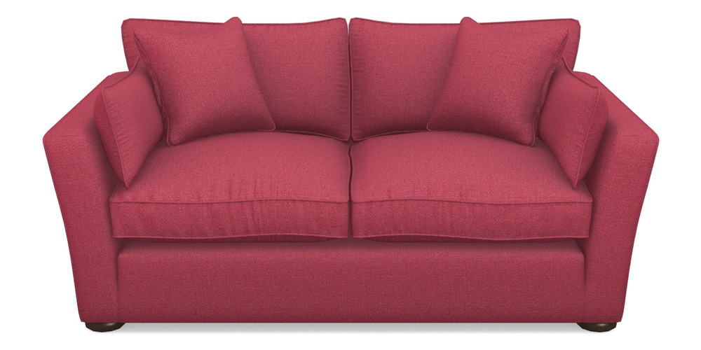 Product photograph of Aldeburgh 2 5 Seater Sofa In Plain Linen Cotton - Raspberry Jam from Sofas and Stuff Limited