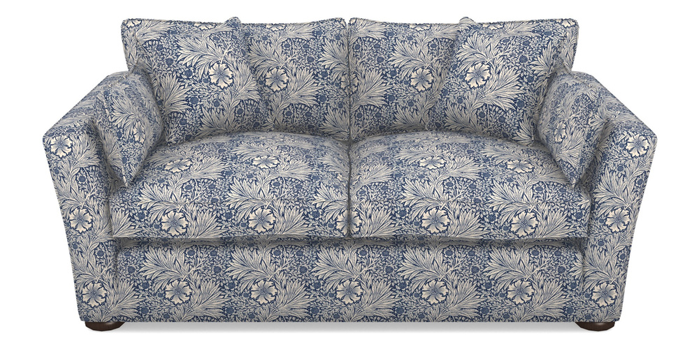 Product photograph of Aldeburgh 2 5 Seater Sofa In William Morris Collection - Marigold - Indigo Linen from Sofas and Stuff Limited