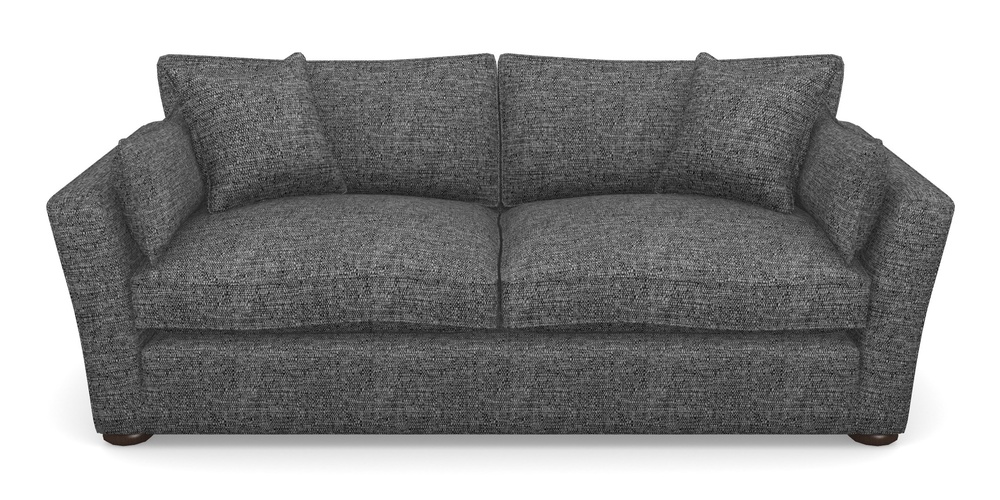 Product photograph of Aldeburgh 3 Seater Sofa In Aqua Clean Hove - Charcoal from Sofas and Stuff Limited