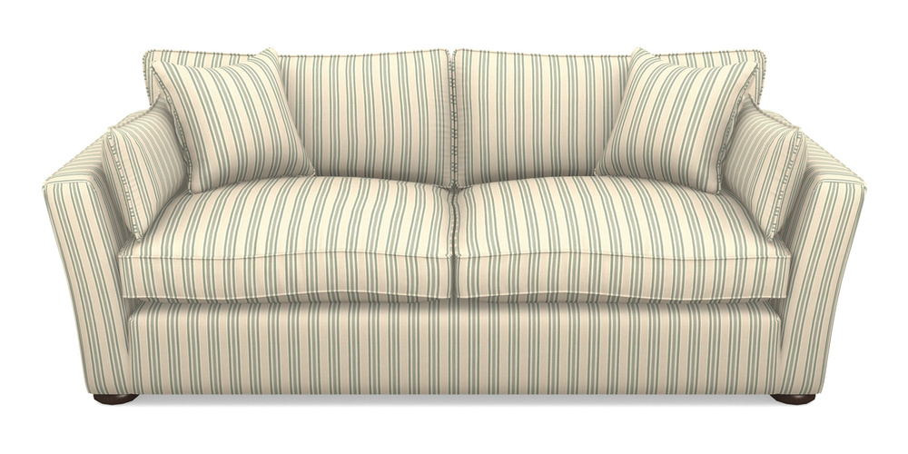 Product photograph of Aldeburgh 3 Seater Sofa In Cloth 22 - Racing Stripes Ayr - Mint from Sofas and Stuff Limited