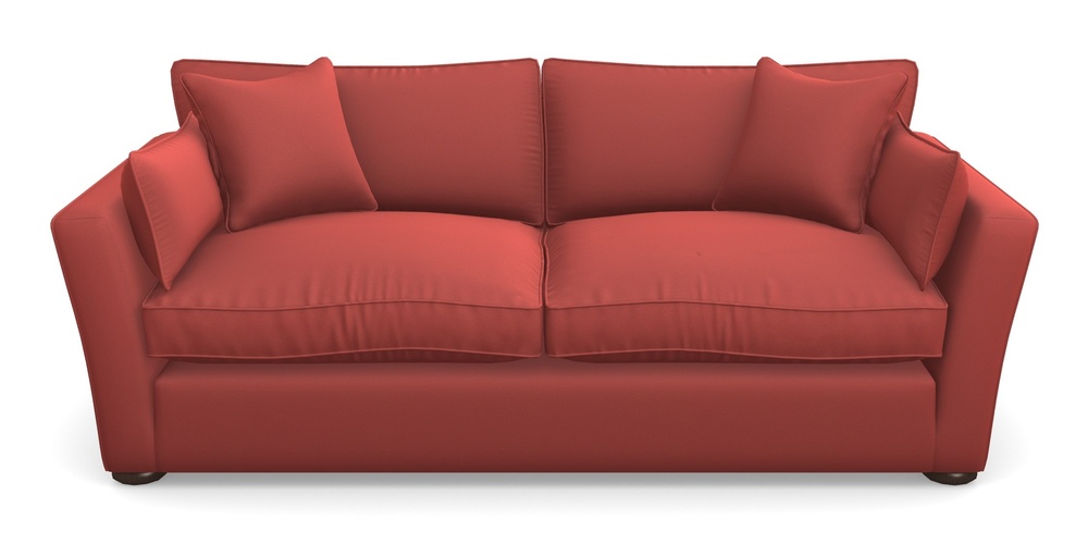 Product photograph of Aldeburgh 3 Seater Sofa In Clever Glossy Velvet - Scorched Earth from Sofas and Stuff Limited