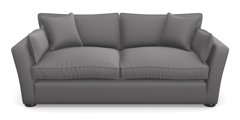 Product photograph of Aldeburgh 3 Seater Sofa In Clever Glossy Velvet - Shadow from Sofas and Stuff Limited