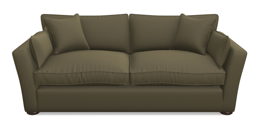 Product photograph of Aldeburgh 3 Seater Sofa In Clever Glossy Velvet - Sherwood from Sofas and Stuff Limited