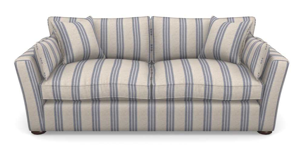 Product photograph of Aldeburgh 3 Seater Sofa In Cloth 18 Stripes - Bengal - Indigo from Sofas and Stuff Limited