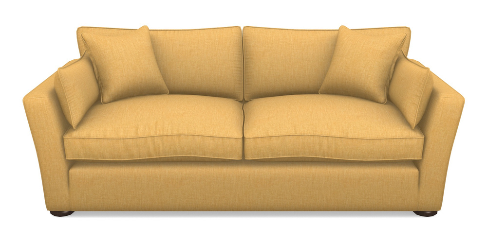 Product photograph of Aldeburgh 3 Seater Sofa In Clever Cotton Mix - Mustard from Sofas and Stuff Limited