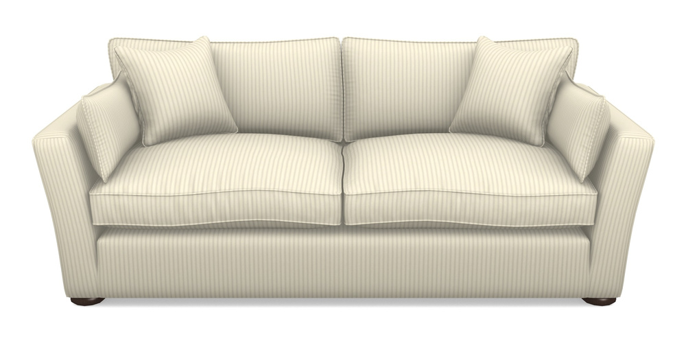 Product photograph of Aldeburgh 3 Seater Sofa In Cotton Stripe - Grey from Sofas and Stuff Limited