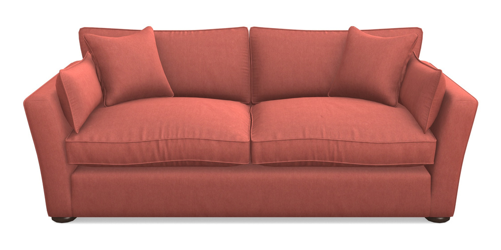 Product photograph of Aldeburgh 3 Seater Sofa In Clever Tough And Eco Velvet - Damson from Sofas and Stuff Limited