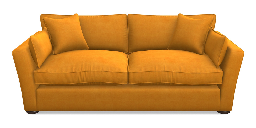 Product photograph of Aldeburgh 3 Seater Sofa In Clever Tough And Eco Velvet - Spice from Sofas and Stuff Limited