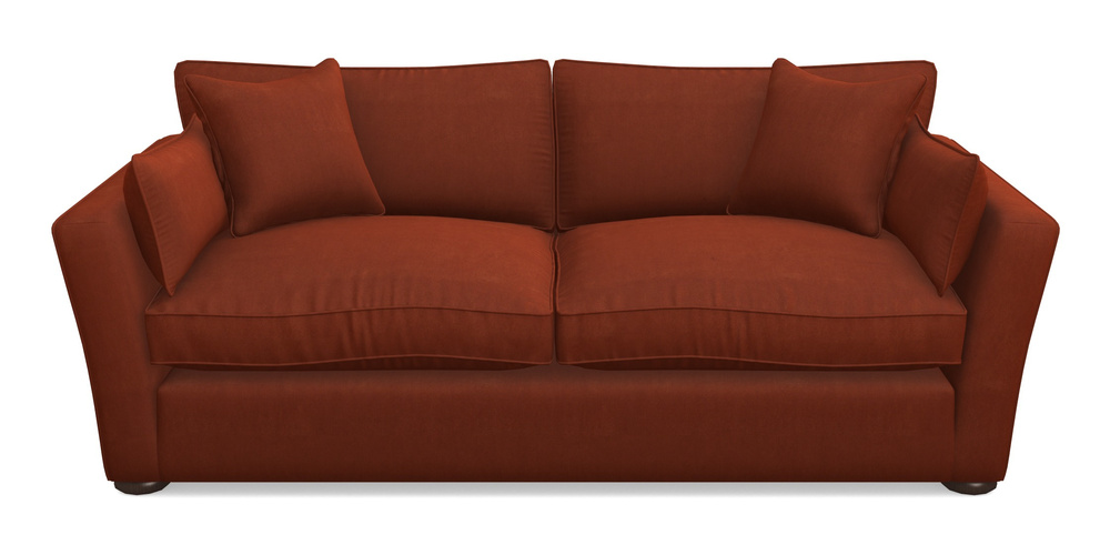 Product photograph of Aldeburgh 3 Seater Sofa In Clever Tough And Eco Velvet - Tawny from Sofas and Stuff Limited