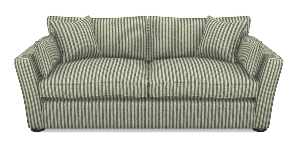 Product photograph of Aldeburgh 3 Seater Sofa In Cloth 22 - Pinstripe - Courgette from Sofas and Stuff Limited