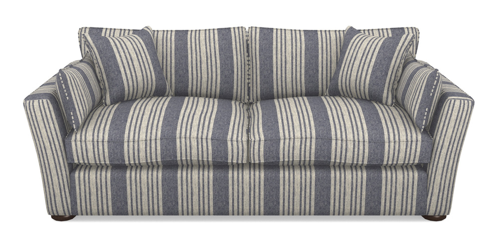 Product photograph of Aldeburgh 3 Seater Sofa In Cloth 22 - Bayadere - Deep Water from Sofas and Stuff Limited