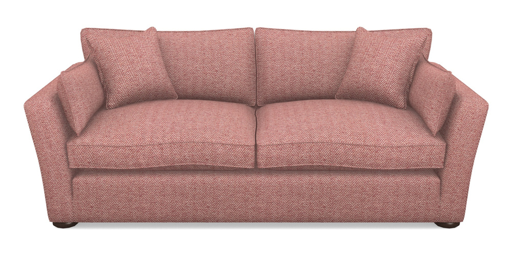 Product photograph of Aldeburgh 3 Seater Sofa In Dundee Herringbone - Rose from Sofas and Stuff Limited