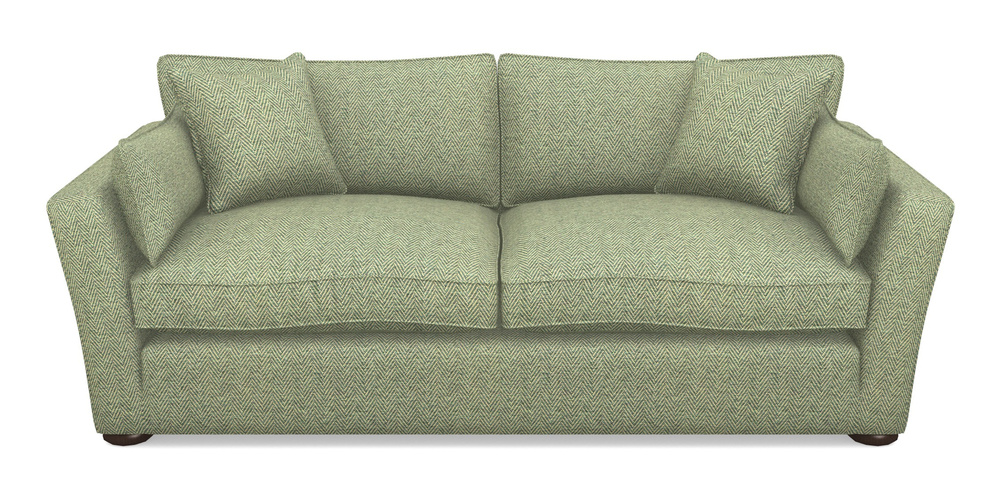 Product photograph of Aldeburgh 3 Seater Sofa In Dundee Herringbone - Sage from Sofas and Stuff Limited