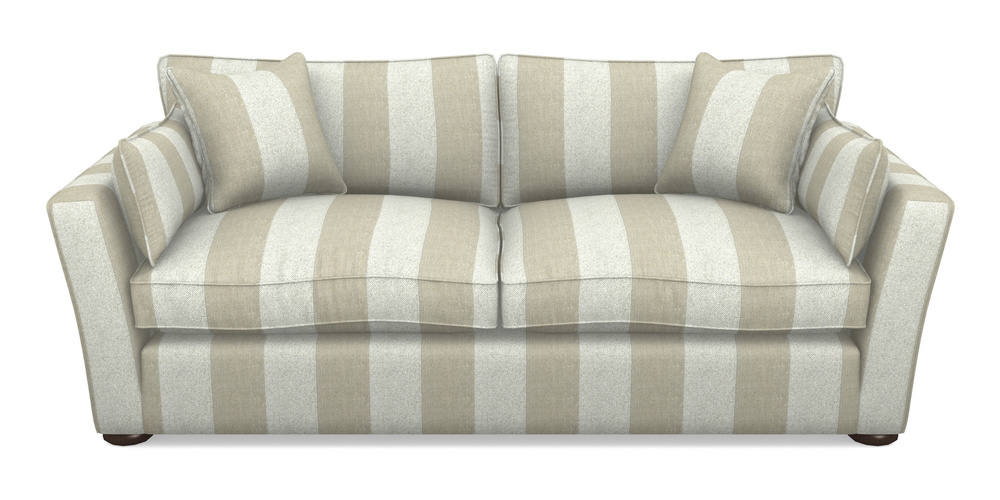 Product photograph of Aldeburgh 3 Seater Sofa In Dovedale Linen Stripe - Chalk from Sofas and Stuff Limited