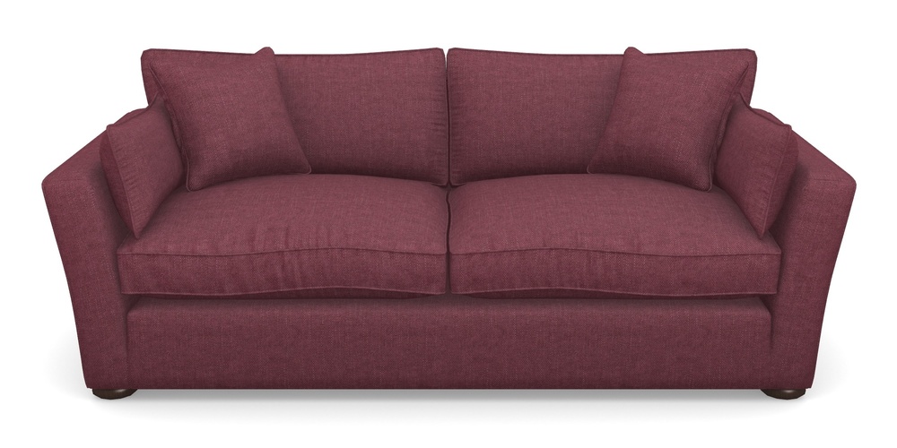 Product photograph of Aldeburgh 3 Seater Sofa In Easy Clean Plain - Chianti from Sofas and Stuff Limited