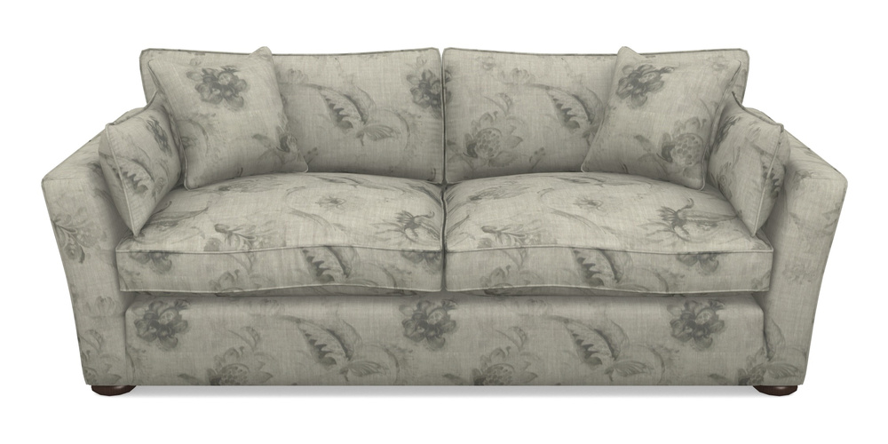 Product photograph of Aldeburgh 3 Seater Sofa In Floral Linen - Lela Mystery Oat Sepia from Sofas and Stuff Limited