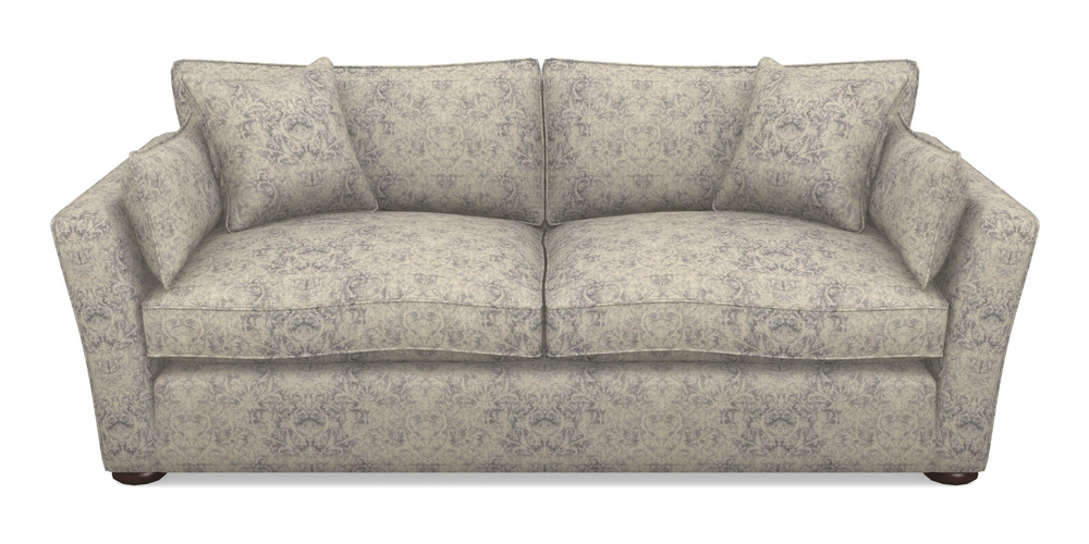 Product photograph of Aldeburgh 3 Seater Sofa In Grace Linen - Sapphire from Sofas and Stuff Limited