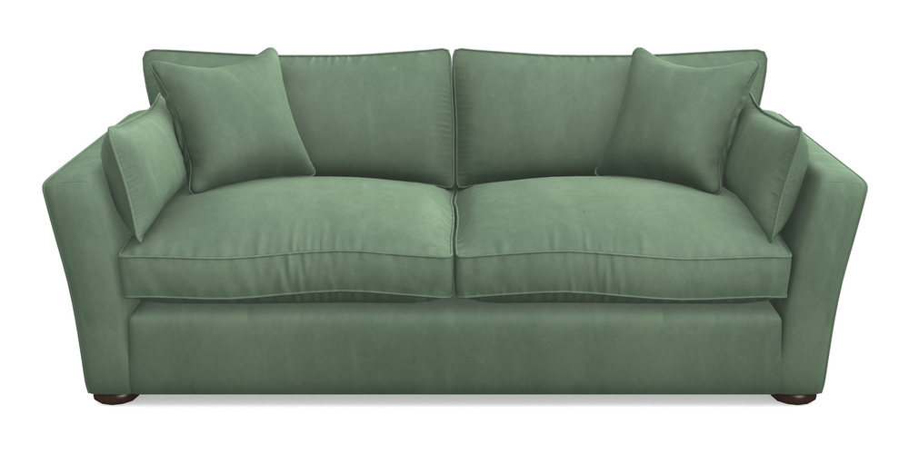 Product photograph of Aldeburgh 3 Seater Sofa In House Clever Velvet - Celadon from Sofas and Stuff Limited