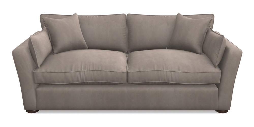 Product photograph of Aldeburgh 3 Seater Sofa In House Clever Velvet - Cocoa from Sofas and Stuff Limited