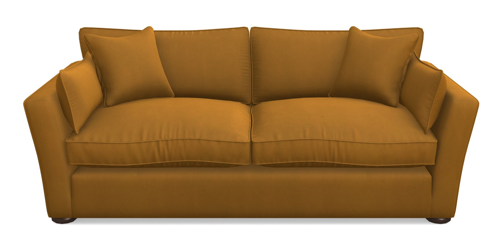 Product photograph of Aldeburgh 3 Seater Sofa In House Clever Velvet - Ochre from Sofas and Stuff Limited