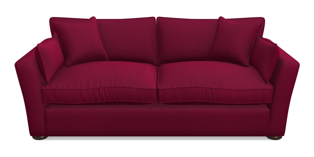 Product photograph of Aldeburgh 3 Seater Sofa In House Clever Velvet - Wine from Sofas and Stuff Limited