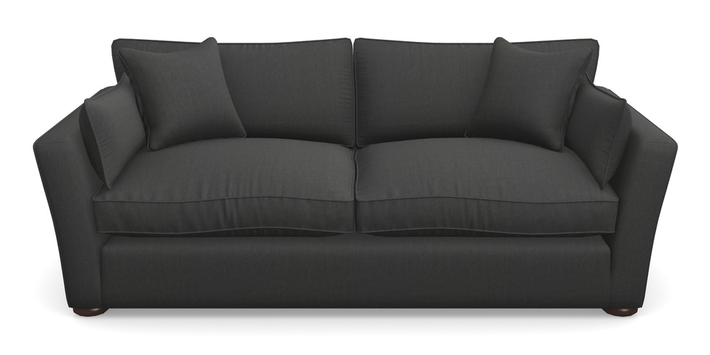 Product photograph of Aldeburgh 3 Seater Sofa In House Velvet - Charcoal from Sofas and Stuff Limited