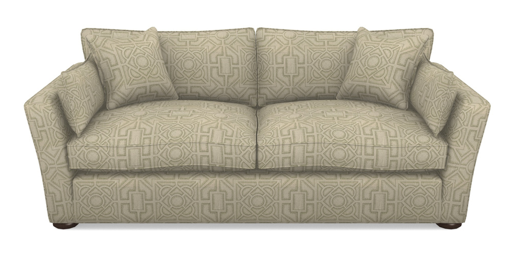 Product photograph of Aldeburgh 3 Seater Sofa In Rhs Collection - Large Knot Garden Linen - Pistachio from Sofas and Stuff Limited