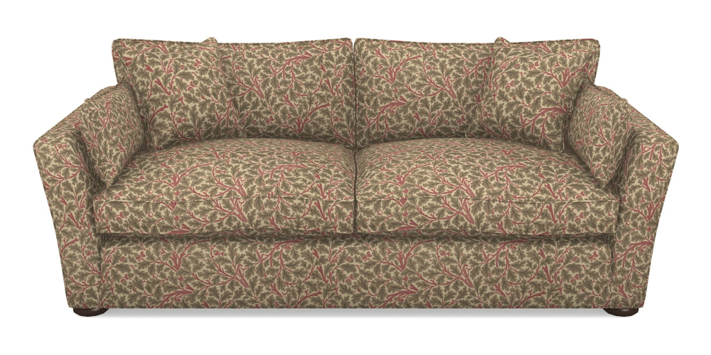 Product photograph of Aldeburgh 3 Seater Sofa In V A Drawn From Nature Collection - Oak Tree - Red from Sofas and Stuff Limited