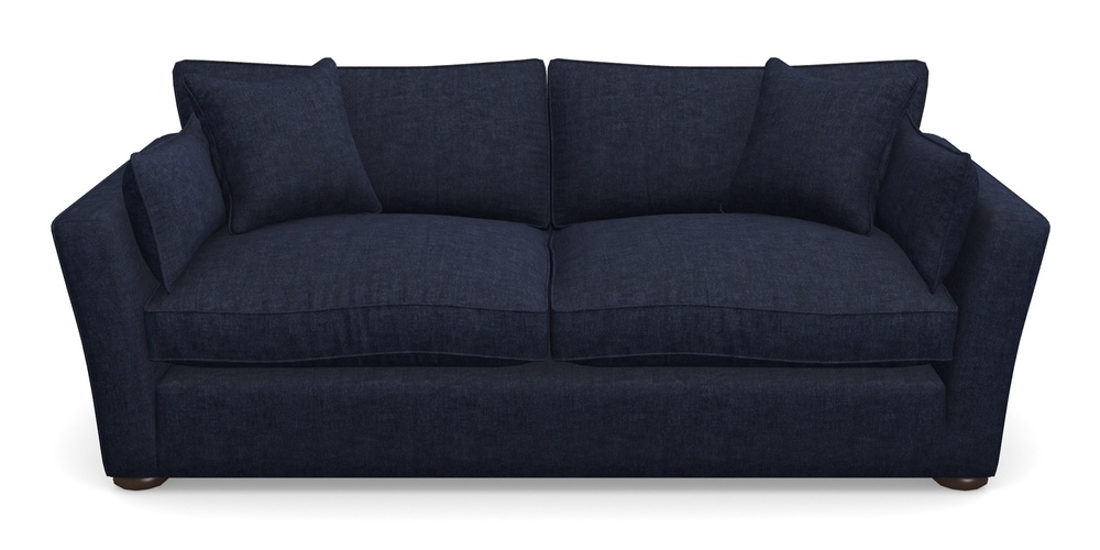 Product photograph of Aldeburgh 3 Seater Sofa In Super Soft Velvet - Navy from Sofas and Stuff Limited