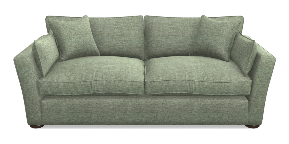 Product photograph of Aldeburgh 3 Seater Sofa In Textured Velvet - Seagrass from Sofas and Stuff Limited