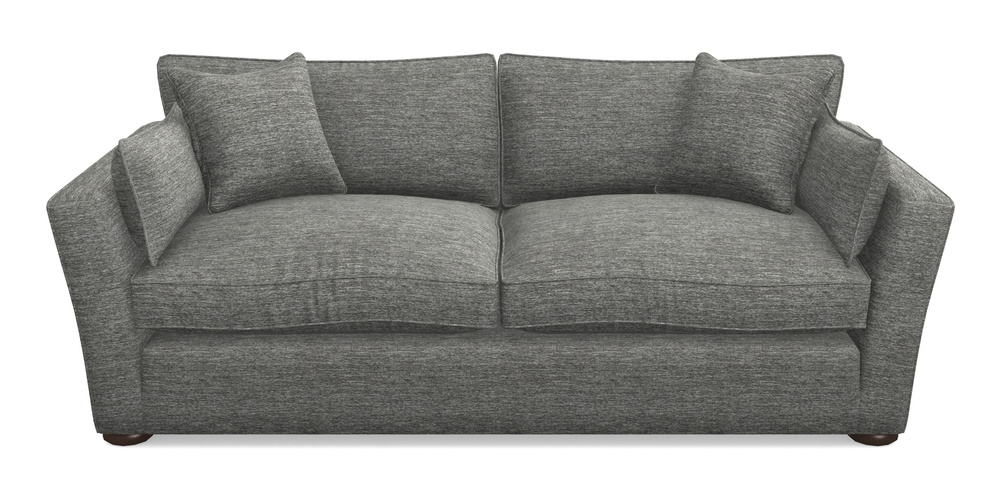 Product photograph of Aldeburgh 3 Seater Sofa In Textured Velvet - Slate from Sofas and Stuff Limited