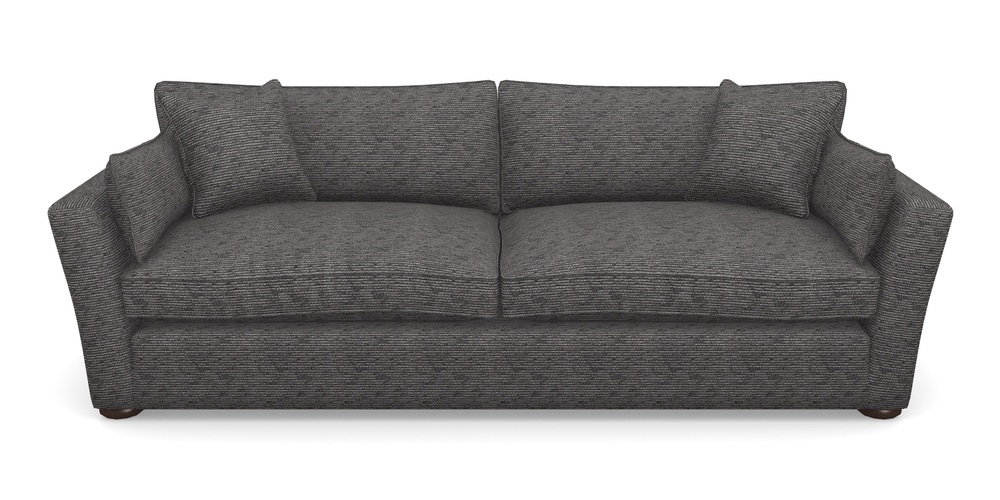 Product photograph of Aldeburgh 4 Seater Sofa In Aqua Clean Oban - Jet from Sofas and Stuff Limited