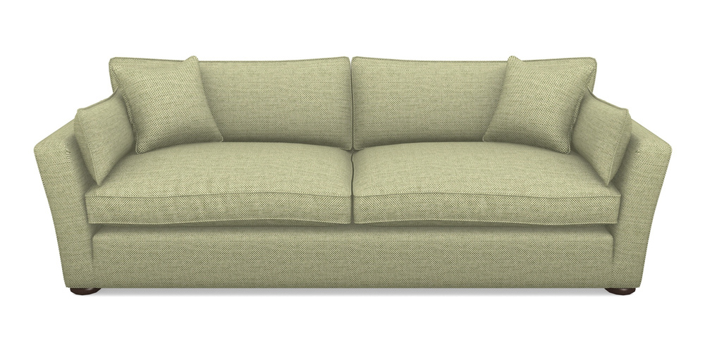 Product photograph of Aldeburgh 4 Seater Sofa In Basket Weave - Sage from Sofas and Stuff Limited