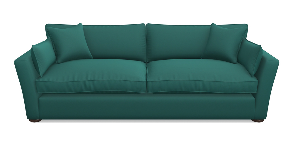 Product photograph of Aldeburgh 4 Seater Sofa In Clever Glossy Velvet - Kingfisher from Sofas and Stuff Limited