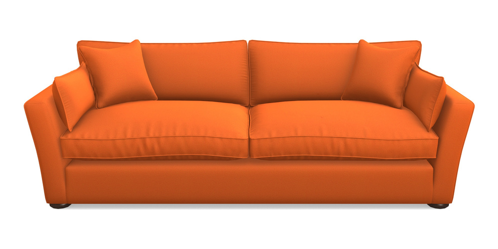 Product photograph of Aldeburgh 4 Seater Sofa In Clever Glossy Velvet - Seville from Sofas and Stuff Limited