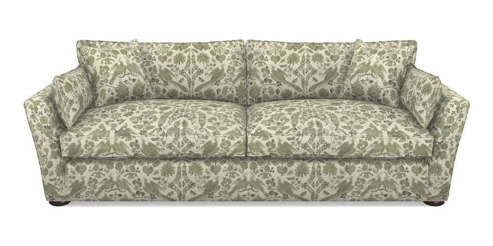 Product photograph of Aldeburgh 4 Seater Sofa In V A Brompton Collection - Coromandel - Basil from Sofas and Stuff Limited