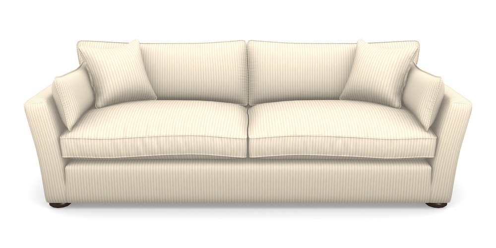 Product photograph of Aldeburgh 4 Seater Sofa In Cotton Stripe - Pink from Sofas and Stuff Limited