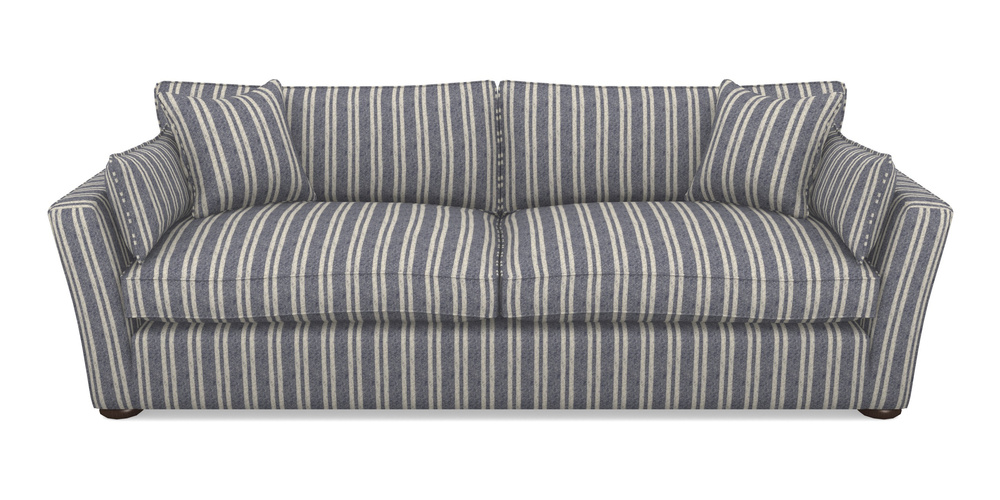 Product photograph of Aldeburgh 4 Seater Sofa In Cloth 22 - Barcode - Deep Water from Sofas and Stuff Limited