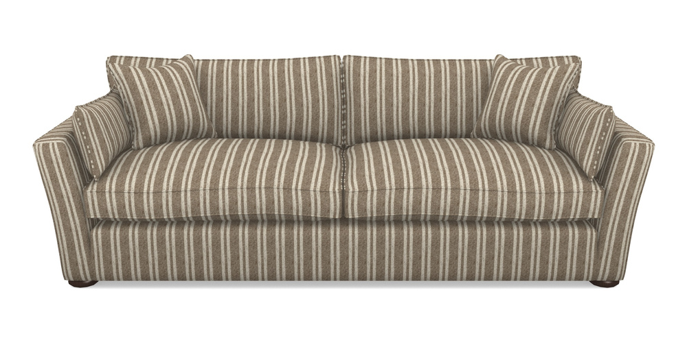 Product photograph of Aldeburgh 4 Seater Sofa In Cloth 22 - Barcode - Peat from Sofas and Stuff Limited