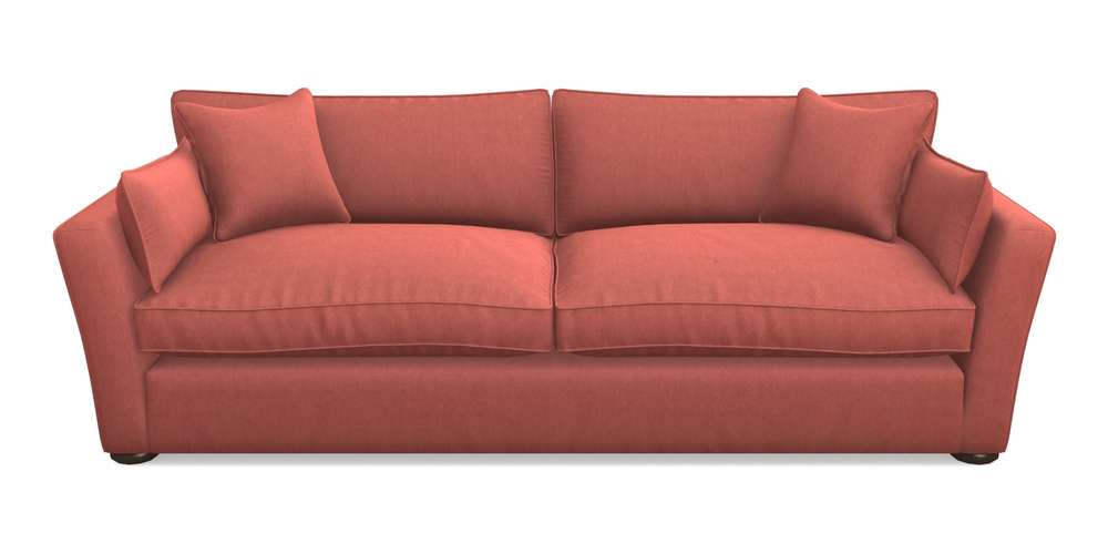 Product photograph of Aldeburgh 4 Seater Sofa In Clever Tough And Eco Velvet - Damson from Sofas and Stuff Limited