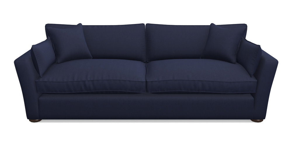 Product photograph of Aldeburgh 4 Seater Sofa In Clever Tough And Eco Velvet - Indigo from Sofas and Stuff Limited