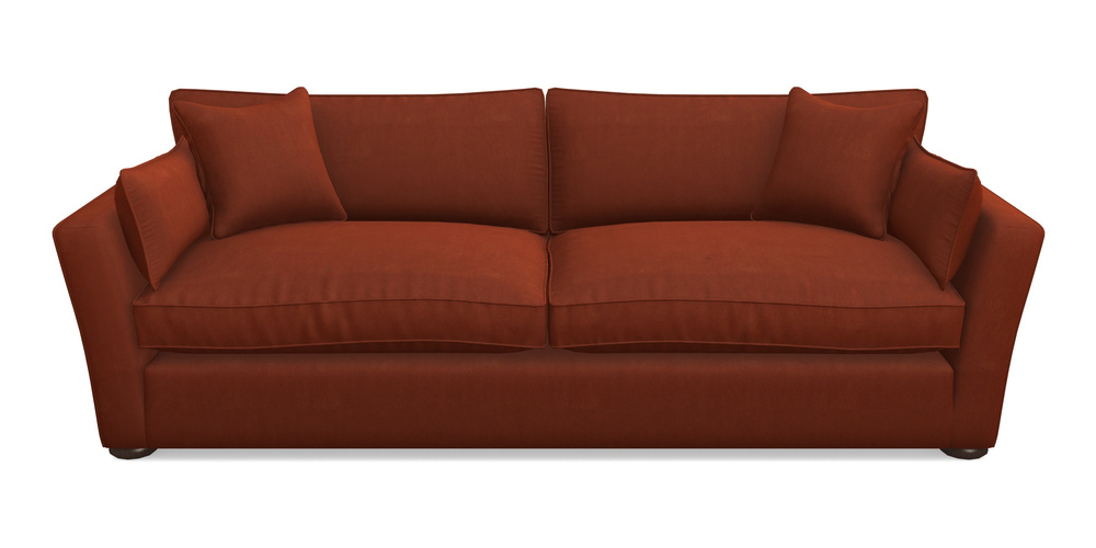 Product photograph of Aldeburgh 4 Seater Sofa In Clever Tough And Eco Velvet - Tawny from Sofas and Stuff Limited