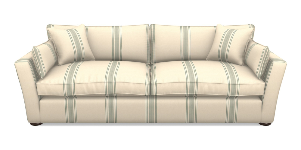 Product photograph of Aldeburgh 4 Seater Sofa In Cloth 22 - Racing Stripes Cheltenham - Mint from Sofas and Stuff Limited