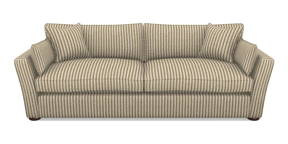 Product photograph of Aldeburgh 4 Seater Sofa In Cloth 22 - Pinstripe - Fallen Leaf from Sofas and Stuff Limited