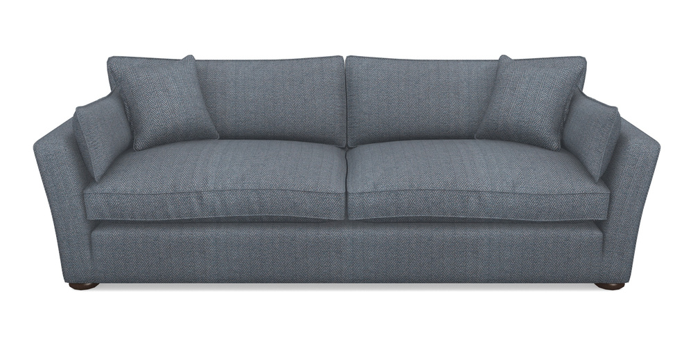 Product photograph of Aldeburgh 4 Seater Sofa In Dundee Herringbone - Denim from Sofas and Stuff Limited