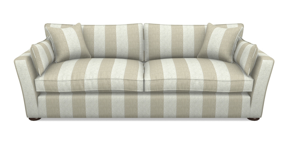 Product photograph of Aldeburgh 4 Seater Sofa In Dovedale Linen Stripe - Chalk from Sofas and Stuff Limited