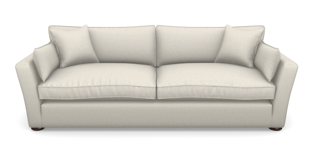 Product photograph of Aldeburgh 4 Seater Sofa In Easy Clean Plain - Chalk from Sofas and Stuff Limited