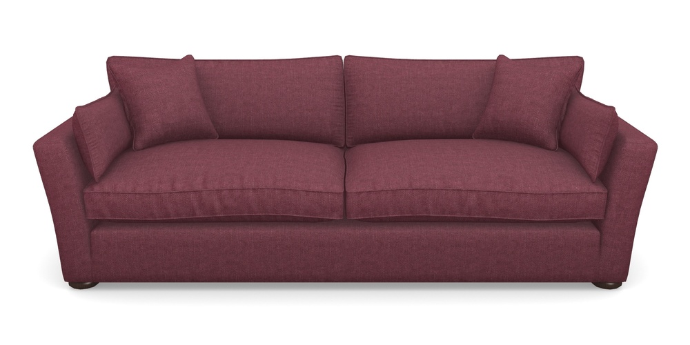 Product photograph of Aldeburgh 4 Seater Sofa In Easy Clean Plain - Chianti from Sofas and Stuff Limited